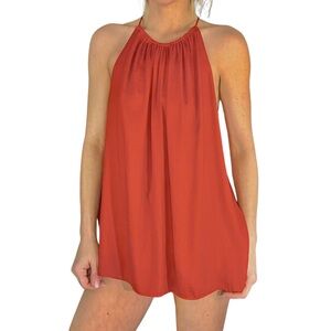 LOFT‎ Silky Strappy Burnt Orange Top